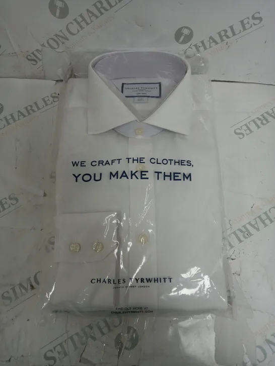 CHARLES TYRWHITT LONG SLEEVE SHIRT SIZE 38