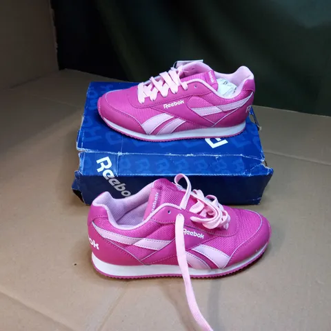 PAIR OF REEBOK PINK TRAINERS - SIZE 3