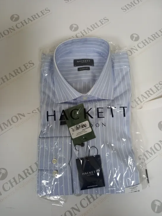 BAGGED HACKETT FINE STRIPE SHIRT SIZE 16/41