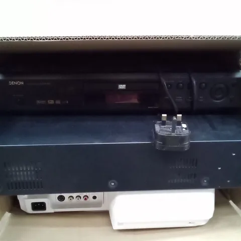 BOX OF VIDEO PLAYERS AND PROJECTORS