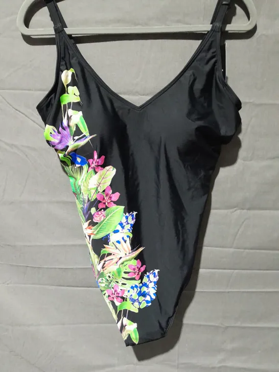 POUR MOI ST LUCIA SCOOP NECK CONTROL SWIMSUIT TROPICAL SIZE 18 