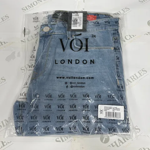 VOI LONDON AEC SKINNY JEANS IN LIGHT BLUE SIZE 36L