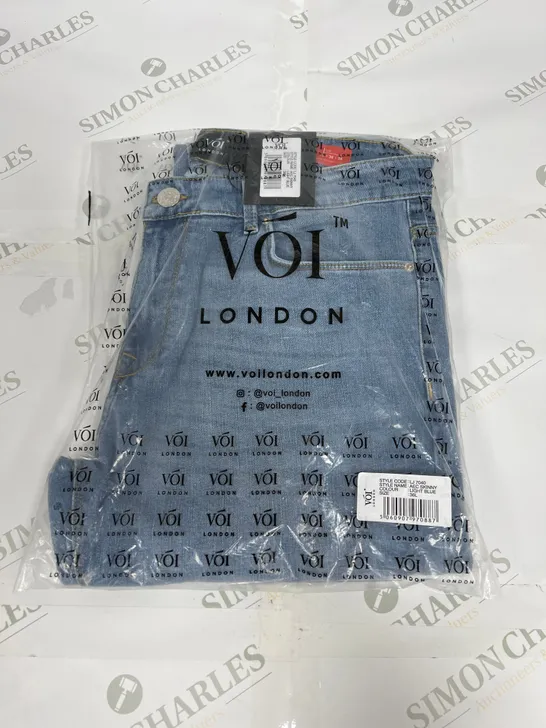 VOI LONDON AEC SKINNY JEANS IN LIGHT BLUE SIZE 36L