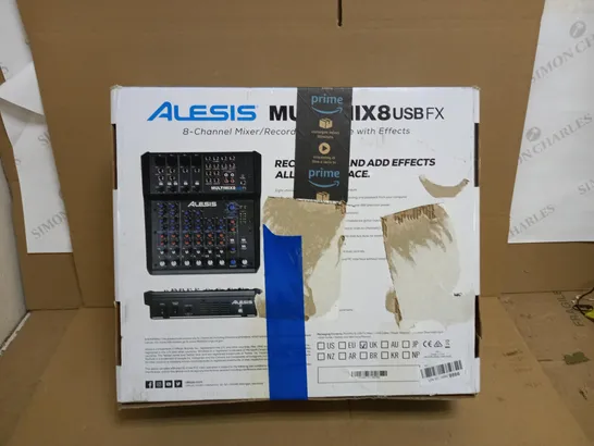 ALESIS MULTIMIX8 USBFX 8-CHANNEL MIXER