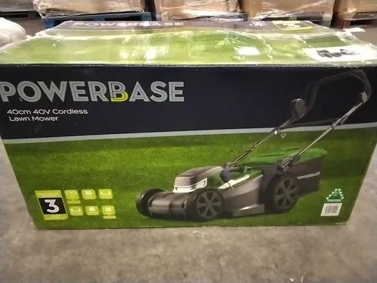 BOXED POWERBASE 40M 40V CORDLESS MOWER