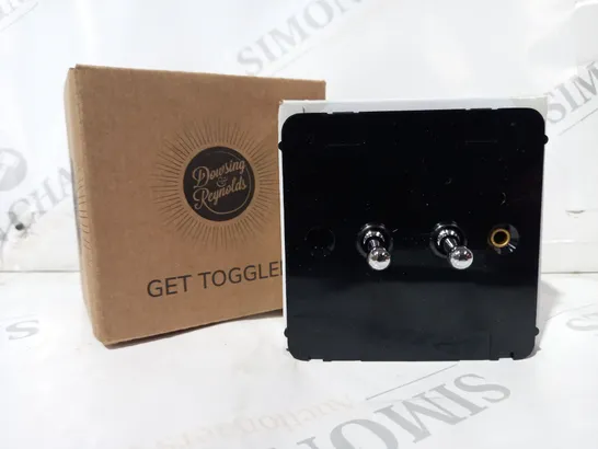 BOXED DOWSING & REYNOLDS 2 GANG TOGGLE SWITCH