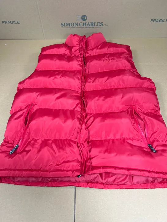 FASHION PUFFER GILET IN RED SIZE 3XL