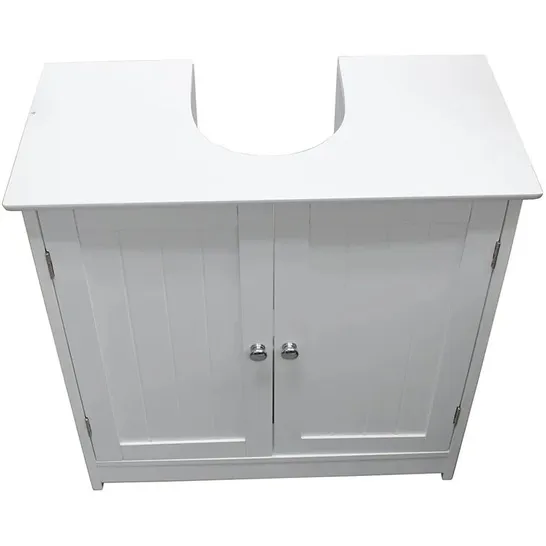 A BOXED BRITNYE FREESTANDING BACK TO WALL TOILET UNIT