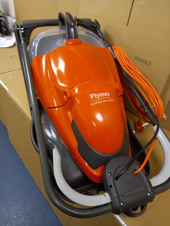 FLYMO EASIGLIDE PLUS 360V ELECTRIC HOVER COLLECT LAWNMOWER 