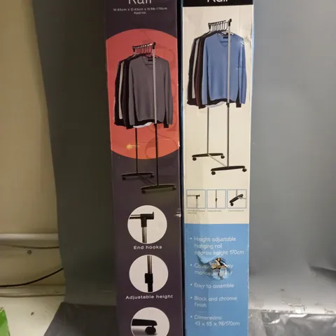 2X BOXED GARMENT RAIL 