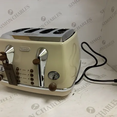 DELONGHI ICONA VINTAGE 4 SLICE TOASTER