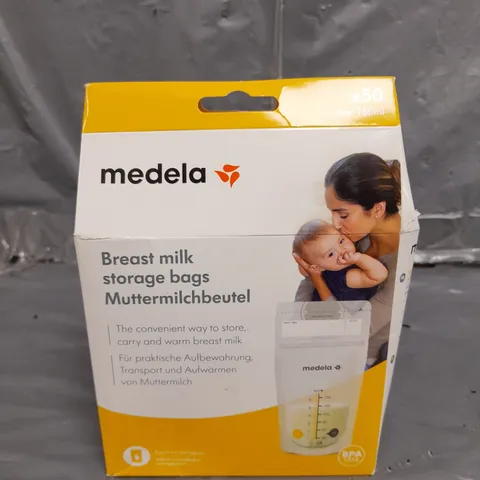 BOXED AND SEALED MEDELA BREASTMILK DISPOSABLE STORAGE BAG 50PK