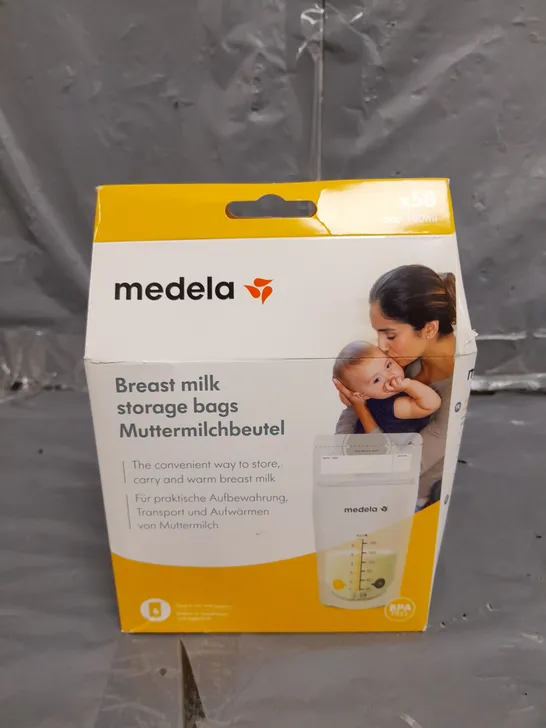 BOXED AND SEALED MEDELA BREASTMILK DISPOSABLE STORAGE BAG 50PK