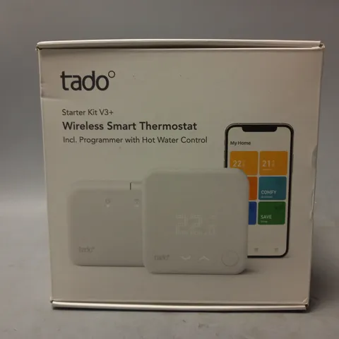 BOXED TADO STARTER KIT V3+ WIRELESS SMART THERMOSTAT