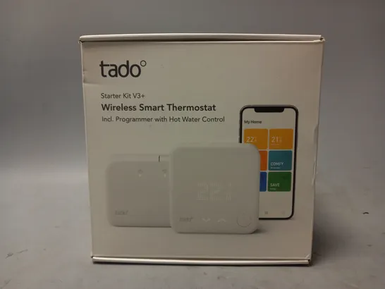 BOXED TADO STARTER KIT V3+ WIRELESS SMART THERMOSTAT