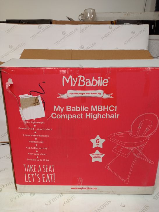MY BABIIE MBHC1 COMPACT UNICORN HIGHCHAIR  RRP £45