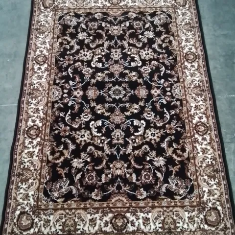 QUALITY DESIGNER BELUCHI BLACK DESIGN 160/230 AREA RUG