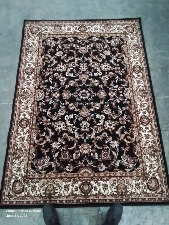 QUALITY DESIGNER BELUCHI BLACK DESIGN 160/230 AREA RUG