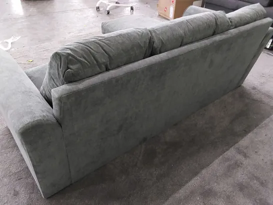 DESIGNER 2-PIECE UPHOLSTERED CHAISE SOFA IN GREY 