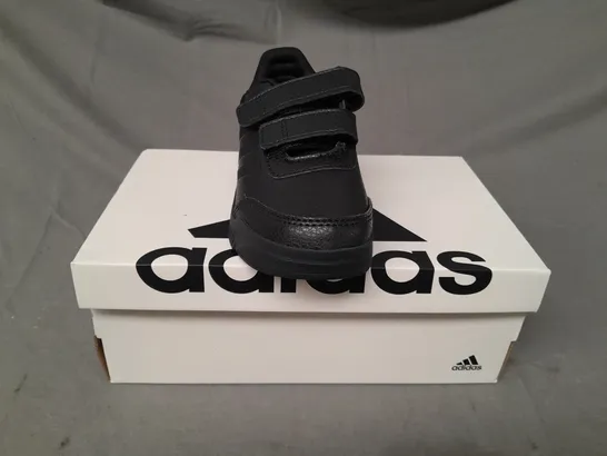 BOXED PAIR OF ADIDAS TENSAUR SPORT 2.0 SHOES IN BLACK UK SIZE KIDS 10.5