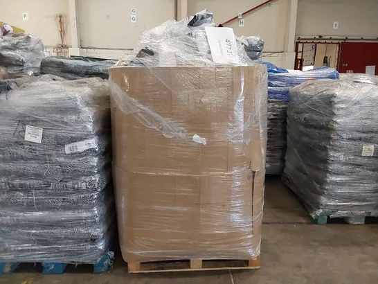 LARGE PALLET OF ASSORTED BEDROOM AND COMFORT BASED PRODUCTS TO INCLUDE; PILLOWS, SUPPORT SEAT CUSHIONS, SIMILARLY RELATED GOODS AND HOUSEHOLD ITEMS