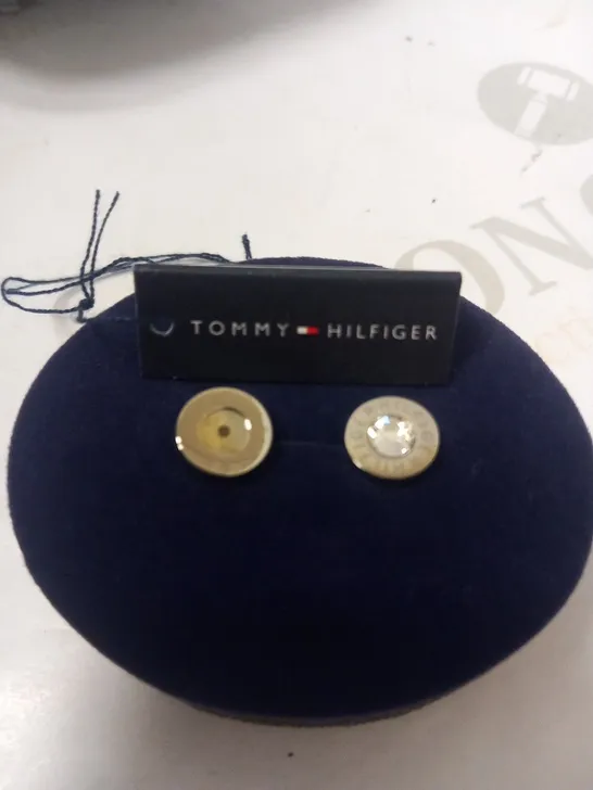 TOMMY HILFIGER LADIES STAINLESS STEEL STUD EARRINGS