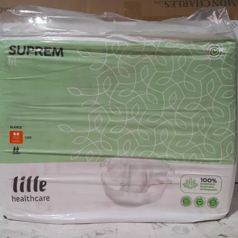 LILLE HEALTHCARE SUPREM FIT PACK OF APPROXIMATELY 20 XL INCONTINENCE SLIPS