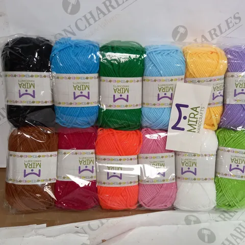 MIRA ASSORTMENT OF KNITTING YARN IN VARIOUS COLOURS