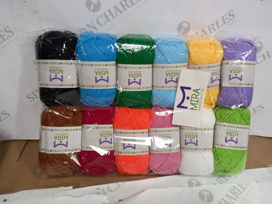 MIRA ASSORTMENT OF KNITTING YARN IN VARIOUS COLOURS