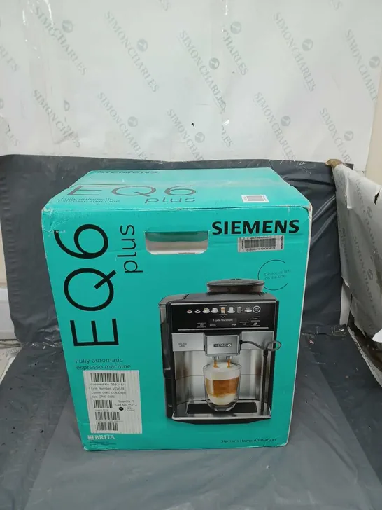 SIEMENS EQ6 BEAN TO CUP COFFEE MAKER  RRP £999