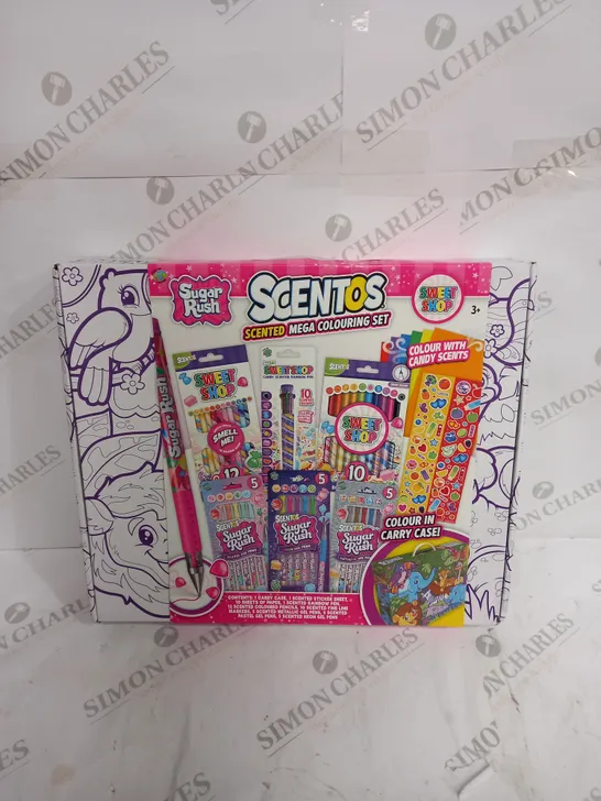 SWEET SHOP SUGAR RUSH SCENTOS MEGA COLOURING SET 