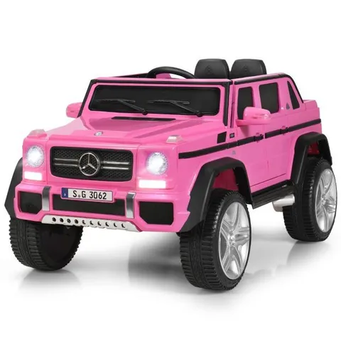 BOXED COSTWAY 12V ELECTRIC KIDS RIDE ON CAR WITH 2 MOTORS AND REMOTE CONTROL - PINK (1 BOX)