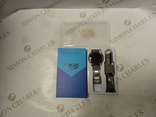 BOXED LIGE SMART WATCH WITH ACCESSORIES - SILVER