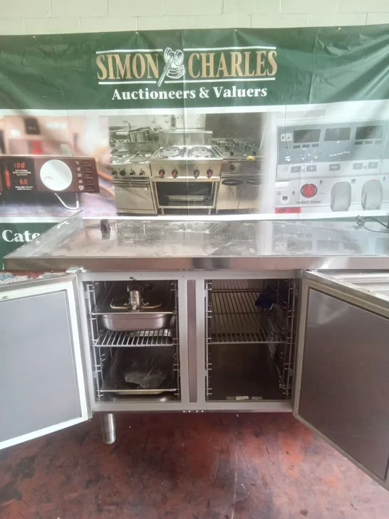 FOOD PREP STATION WITH UNDERCOUNTER FRIDGES 