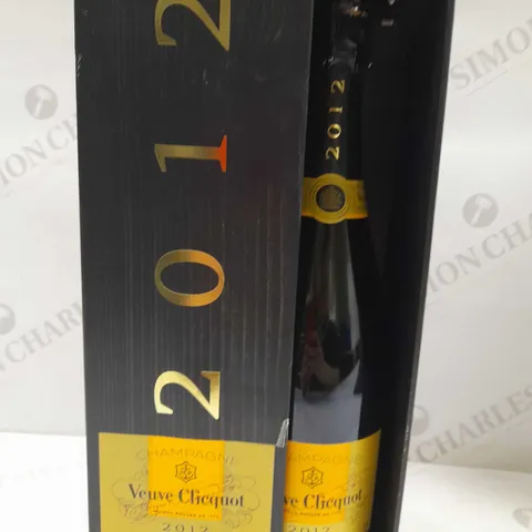 BOXED VEUVE CLICQUOT 2012 VINTAGE CHAMPAGNE 750ML