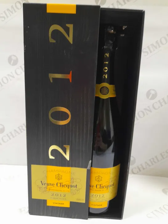 BOXED VEUVE CLICQUOT 2012 VINTAGE CHAMPAGNE 750ML