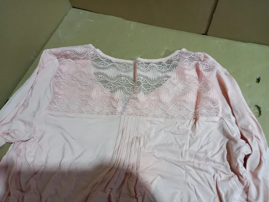 TOGETHER LACE SHOULDERS PINK TOP UK 14