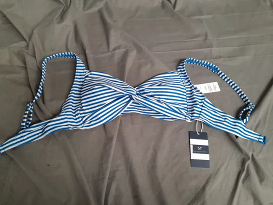 CREW CLOTHING BLUE TWIST BIKINI - 14