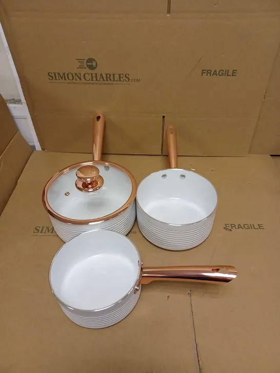 TOWER LINEAR SAUCEPAN SET 