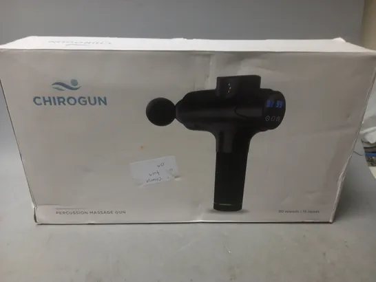 BOXED CHIROGUN PERCUSSION MASSAGE GUN 