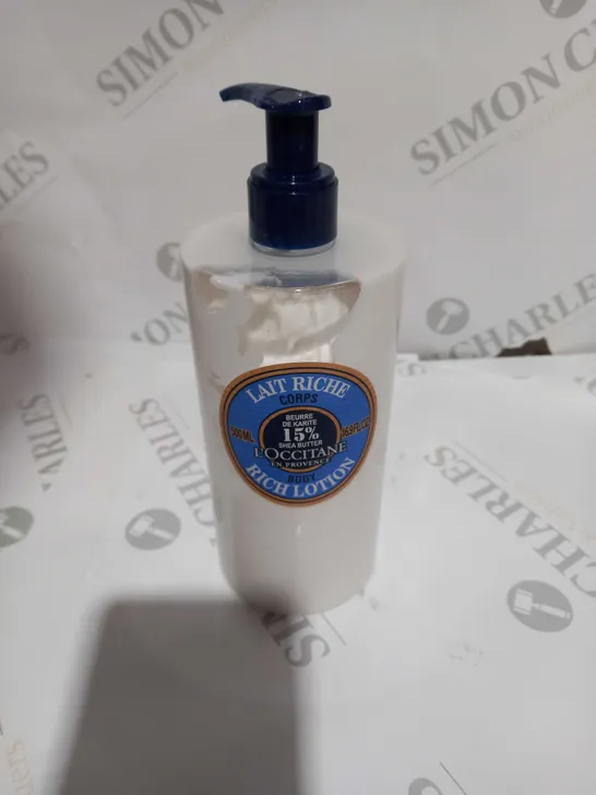 L'OCCITANE SHEA BUTTER RICH BODY LOTION 