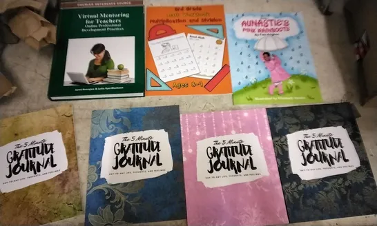 BOX OF APPROXIMATELY 30 ASSORTED BOOKS INCLUDING CHILDREN'S, EDUCATION AND JOURNAL