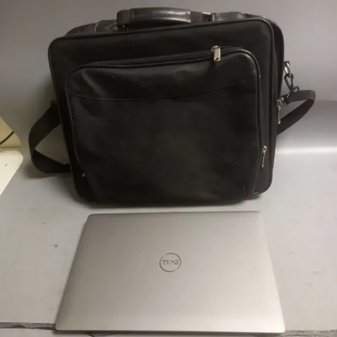 DELL LAPTOP AND LAPTOP BAG IN SILVER