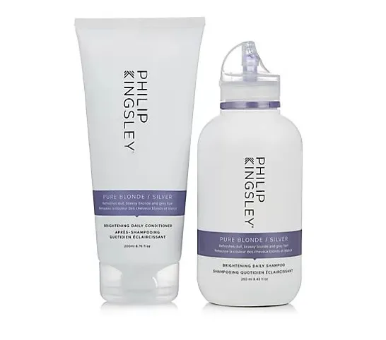 PHILIP KINGSLEY PURE SILVER SHAMPOO 250ML CONDITIONER 200ML