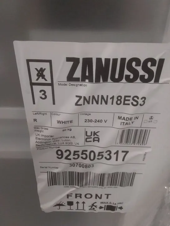 ZANUSSI ZNFN18ES3 FRIDGE FREEZER RRP £734.00