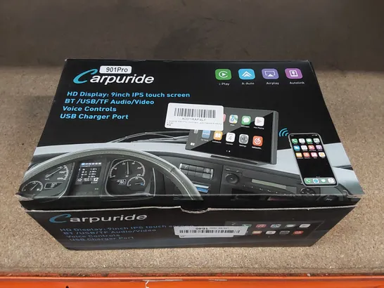 BOXED CARPURIDE W901PRO 2023 APPLE CAR PLAY AND ANDROID AUTO HD DISPLAY: 9INCH IPS TOUCHSCREEN UNIT (1 BOX)