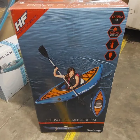 BOXED BESTWAY COVE CHAMPION INFLATABLE KAYAK