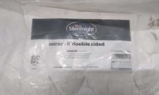 QUALITY BAGGED SILENTNIGHT MIRACOIL DOUBLE SIDED SINGLE 3FT MATTRESS