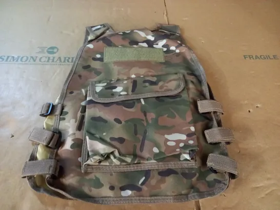 CAMO TACTICAL VEST - SIZE UNSPECIFIED