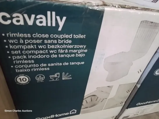 BOXED GOODHOME CAVALLY RIMLESS CLOSE COUPLED TOILET